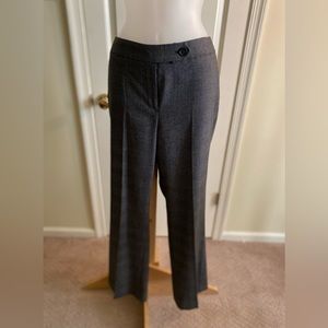 Jones N.Y. Signature - Black & white tartan pattern high rise trousers, Size: 8